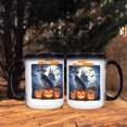 thumbnail image 3 of Happy Halloween Weimaraner Witch Pumpkins Bats Heat Color Changing Mug Weim Gray Ghost Dog Lover Magic Coffee Mug - 13012, 3 of 4