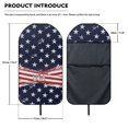 thumbnail image 7 of POLERO 1pcs Car Seat Towel Cover Prevent Sweat Stains Waterproof, Compatible with Van Bucket Seat Truck Seat Terry Cloth Car Seat Cover(American Flag), 7 of 7