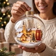 thumbnail image 6 of JHRGJIO Glowing Christmas Story Ornament, Light-Up Mini Holiday Scene Accent, Warm LED Light for Home Display Christmas Decorations Winter Decor Tabletop Decoration, 6 of 6