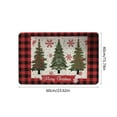 thumbnail image 3 of YingTaiLi Merry Christmas Rug Red Buffalo Plaid Kitchen Rug,16x24 Inch for Christmas Decor,Entrance Winter Christmas Decorative Doormat Anti-Slip Rubber Backed Outdoor Indoor Low Profile Floor Mat, 3 of 6
