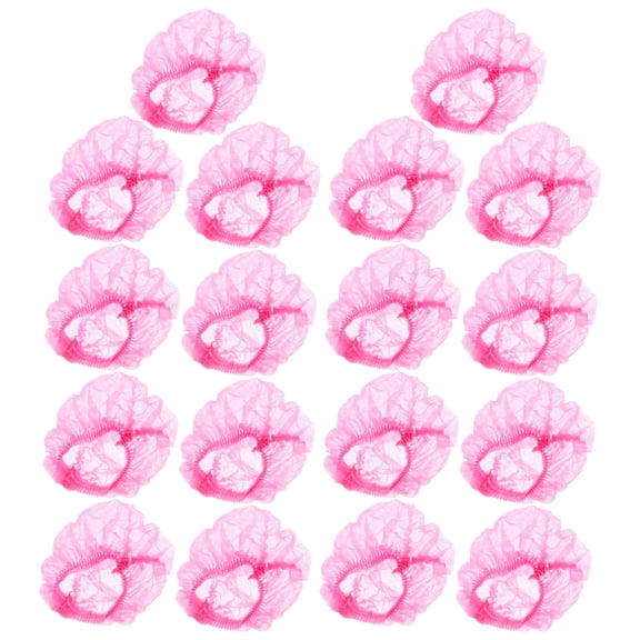 Clispeed 100Pcs Breathable Disposable Hairnets Non Woven Mesh Caps for Various Occasions