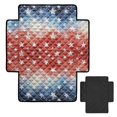 thumbnail image 2 of ZIATUBLES Recliner Chair Covers, Reclining Couch Slipcovers Seat Cushion, Anti-Slip Sofa Cover for Dogs Pets, Washable Furniture Protector, 38.58 x 24.40 Inches, Red White Blue Star Gradient Print, 2 of 8