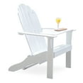 thumbnail image 4 of Alston Solid Wood Outdoor Adirondack Chair - Free Tray Table - White, 4 of 14