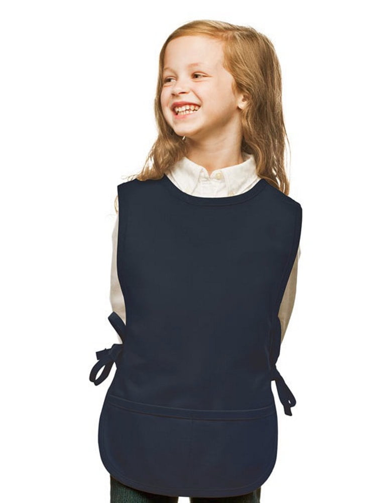 Navy Blue Kids Art Smock Cobbler Apron by My Little Doc