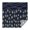 Dark Blue Daisy, variant on Darkpurple Daisy Flower Orange Petals Pattern Square Tablecloth,Waterproof Square Table Cover,Wipeable Spillproof Washable Table Cover for Home Kitchen Party Decor 42"X42"(107x107cm)
