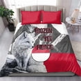 thumbnail image 3 of Greenland Bedding Set with Arctic Fox, Mountains, and Frozen Yet Fierce Text, 3 of 7