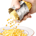 thumbnail image 4 of Corn Stripper Cutter, Non-Slip Grip 304 Stainless Steel Cob Corn Peeler Corn Kernel Cutter, Professional Corn Thresher Slicer Corn Stripping Tool for Home & Kitchen with Serrated Blade, 4 of 5