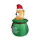 thumbnail image 2 of Cachorro inflable de 1,5 m para exteriores con forma de bolsa de regalo navideña, decoración inflable para jardín en liquidación con luces LED incorporadas para fiestas/Navidad/patio/jardín, decoració, 2 of 5