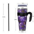 thumbnail image 4 of 40oz Tumbler,Halloween Cute Ghosts and Skeletons Insulated Tumblers with Removable Handle,Stainless Steel Double Vacuum Coffee Tumbler Cup with Straw for Home,Office,Travel,Party, 4 of 5