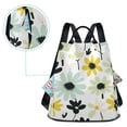 thumbnail image 5 of FORMRS Women's Travel Backpack Purse Anti-Theft Hidden Pockets Casual Shoulder Bag, White Flower, 5 of 7