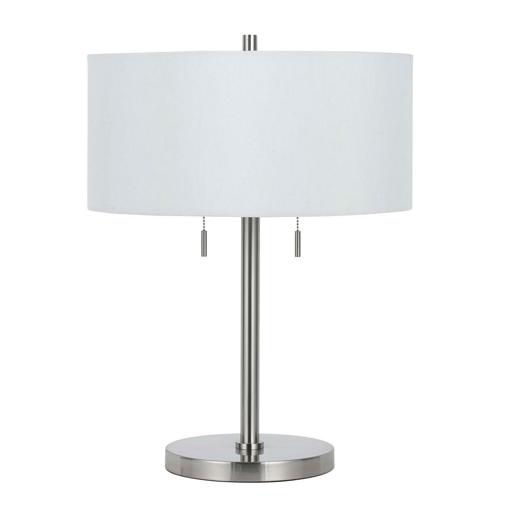 Silver and Gray Benjara Metal Round Wall Reading Lamp with Plug in Switch