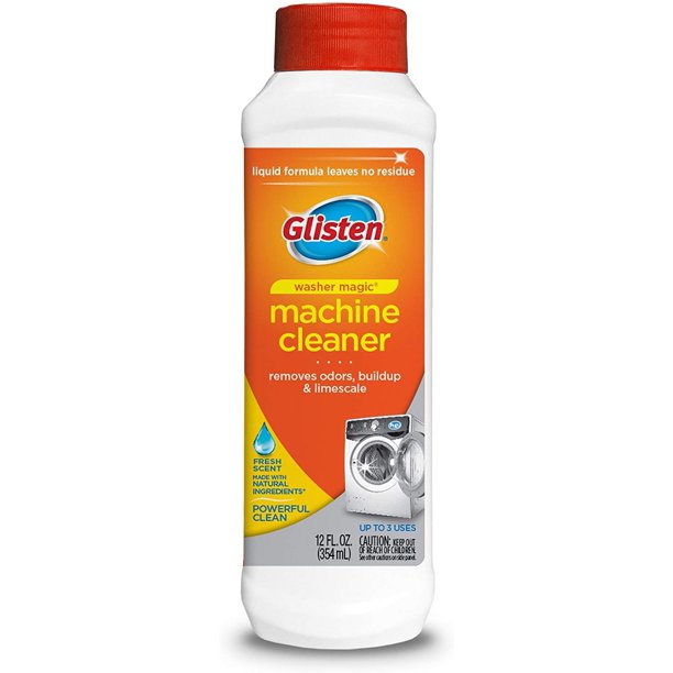 Glisten Washer Magic Washing Machine Cleaner & Deodorizer, 12 Fl Oz, 12