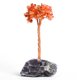 thumbnail image 1 of Nvzi 1 adorno de árbol de la vida con base de piedra natural cruda morada, adorno de árbol de la vida con hojas de piedra natural triturada roja para el hogar, la oficina o el escritorio., 1 of 5