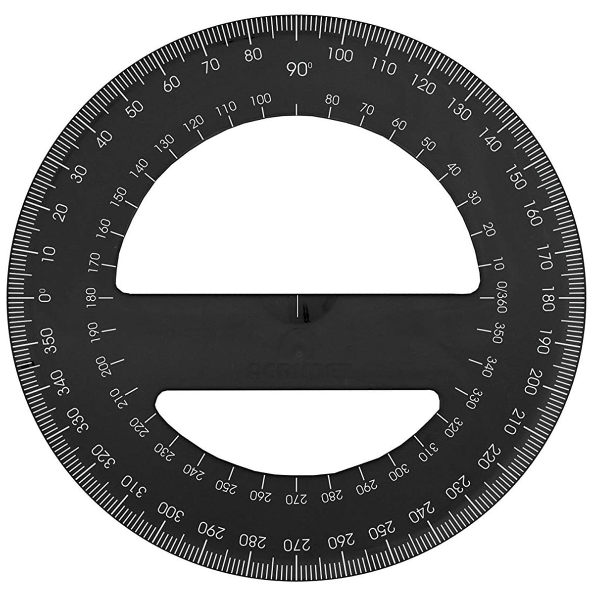 acrimet 360o degree protractor premium black color walmartcom