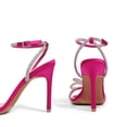 thumbnail image 4 of Tacones de Satén Rosa Fucsia para Mujer DREAM PAIRS 10 cm Talla 9 US, 4 of 7