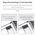 thumbnail image 2 of Cable USB 3.0 A Cable Adaptador III A Usb 3.0 Compatible con Disco Duro HDD Externo SSD de 3,5 Pulgadas de 2,5 Hasta 6 Gbps, 2 of 5