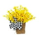 thumbnail image 2 of Cesta de flores artificiales colgantes, corona de flores, regalo decorativo, flores colgantes artificiales para exteriores, jardín, hogar, fiesta en e, 2 of 8