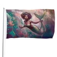 thumbnail image 1 of Sirena Negra Bandera impresa con temática, regalo perfecto para fanáticos, amigos y familiares, y adecuada para actividades al aire libre e interiores, decoraciones de fiesta. 120*180CM, 1 of 6