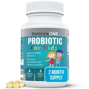 Balance ONE Time-Release Kids Probiotic - 15x Better Survivability Than Capsules or Gummies - 2 Month Supply - 3 Billion CFU Children’s Gut Health & Digestive Support - Sugar Free & Easy to Swallow