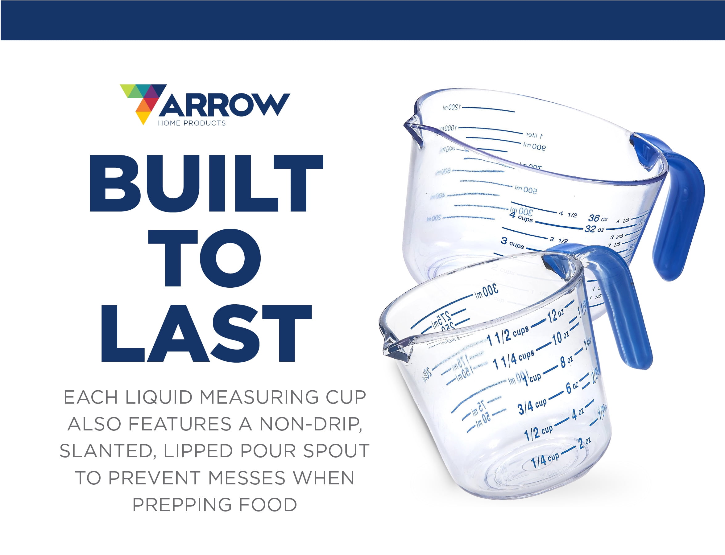 Arrow Measuring Cup, Cool Grip, 1-1/2 Cup