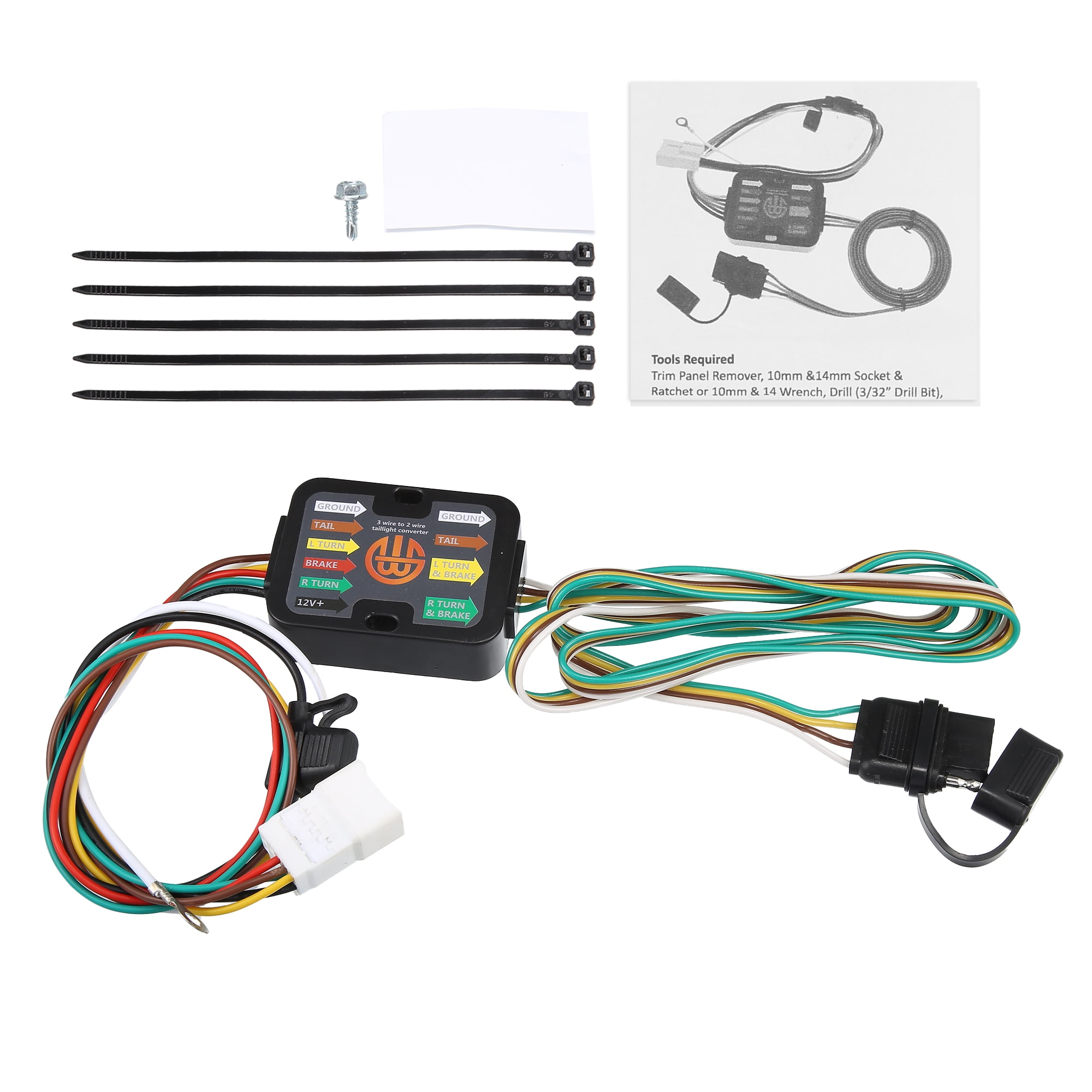 Unique Bargains 1 Set Replaces 56040 4Pin Trailer Wiring Harness for