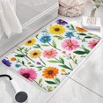 thumbnail image 3 of Pioneer Flower Floral Print Flannel Non Slip Door Rugs,Washable Door Mats Indoor,Decorative Door Mats,Dirt-Resistant and Absorbent Doormat for Entrance,Bedroom,Kitchen,Bathroom,23.5"x16", 3 of 5