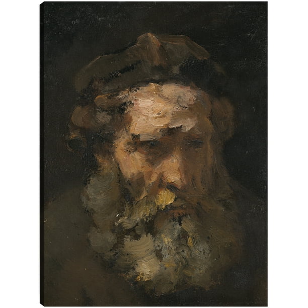 Cuadro Decorativo - Cabeza de San Mateo (probablemente a principios de la década de 1660) Jr Impresión en canvas, estrechado.
