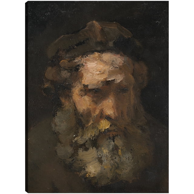 Cuadro Decorativo - Cabeza de San Mateo (probablemente a principios de la década de 1660) Jr Impresión en canvas, estrechado.