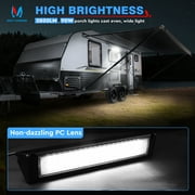 MICTUNING RV Porch Light 13-Inch 90W LED Exterior Utility Awning Light 2800LM 6000K, Aluminum Housing IP67 Waterproof, Replacement Lighting for Trucks, Trailers, Bus, Marine Boats, Campers
