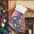 thumbnail image 5 of Coolnut 17.7 Inch Christmas Stockings, 2 PCS Pink Flowers Presonalized Large Stocking Sock for Family Holiday Xmas Party Decorations, 5 of 7