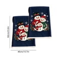 thumbnail image 3 of 2 Pack Christmas Towels, Christmas Hand Towels, Christmas Decorations Snowman Printed Bathroom Hand Towels Kitchen Dish Towels Decor Holiday Winter Gift, 3 of 7