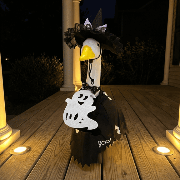 Porch Goose Halloween Outfit For 23 Inch Lawn Goose, Long-Lasting Halloween Garment, Anti-Fade Cloth For Front Porch Garden And Courtyard Display