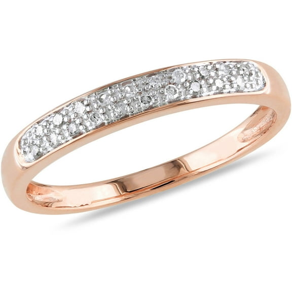 Everly Women's Diamond 10k Rose Gold Wedding Ring