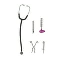 thumbnail image 2 of Modèle de Mini Appareil, Ensemble de Stéthoscope de Maison de Poupée Exquis Simulation Durable 5Pcs pour Maison de Poupée 1:12, 2 of 8