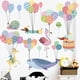 thumbnail image 4 of Pegatinas De Pared Multicolor, Calcomanía De Dibujos Animados, Pegatinas De Vinilo Con Estampado De Animales Y Globos Para La Decoración Del Dormitorio De La Sala De Estar Del Cuarto De Niños seitruly HA034801-00, 4 of 6