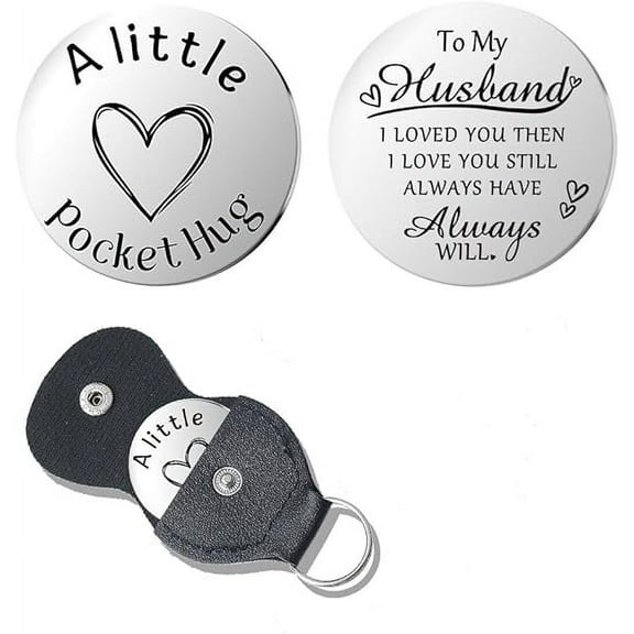 Pocket Hug Token for Women Mom Friend Birthday gifts for Her Him Long Distance Gifts for Men Dad Son Inspirational Keychain