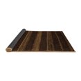 thumbnail image 2 of Ahgly Company Indoor Round Abstract Brown Modern Area Rugs, 7' Round, 2 of 4