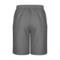 thumbnail image 4 of ctdiral Big and Tall Beach Shorts for Man Summer Loose Fit Drawstring Lounge Shorts Letter Print Straight Leg Short Pants with Pockets, 4 of 5