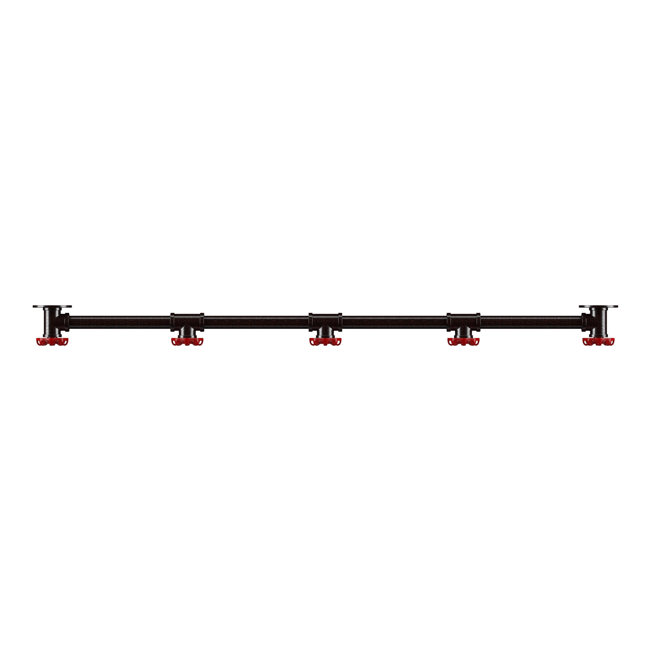 Furniture of America Stire Metal 5-Hook Coat Rack, Sand Black