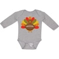 thumbnail image 3 of Inktastic Thanksgiving Day Turkey Football Fan Boys or Girls Long Sleeve Baby Bodysuit, 3 of 5