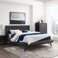 thumbnail image 1 of Modway Julia Queen Biscuit Tufted Upholstered Fabric Platform Bed in Gray, 1 of 5