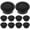 Black, variant on FENGGUIQU Universal Car Bumper Plug Hole Covers Bumper Plugs for Auto Truck Replacement Parts Exterior Accessories 10Pcs