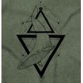 thumbnail image 2 of Triangle Whale Symbolic Spirit Animal Men's Graphic T Shirt Tees Brisco Brands X, 2 of 6