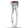thumbnail image 2 of Pompeii 5/8ct Ruby & Diamond Ring 14K White Gold (G/H,SI2), 2 of 4