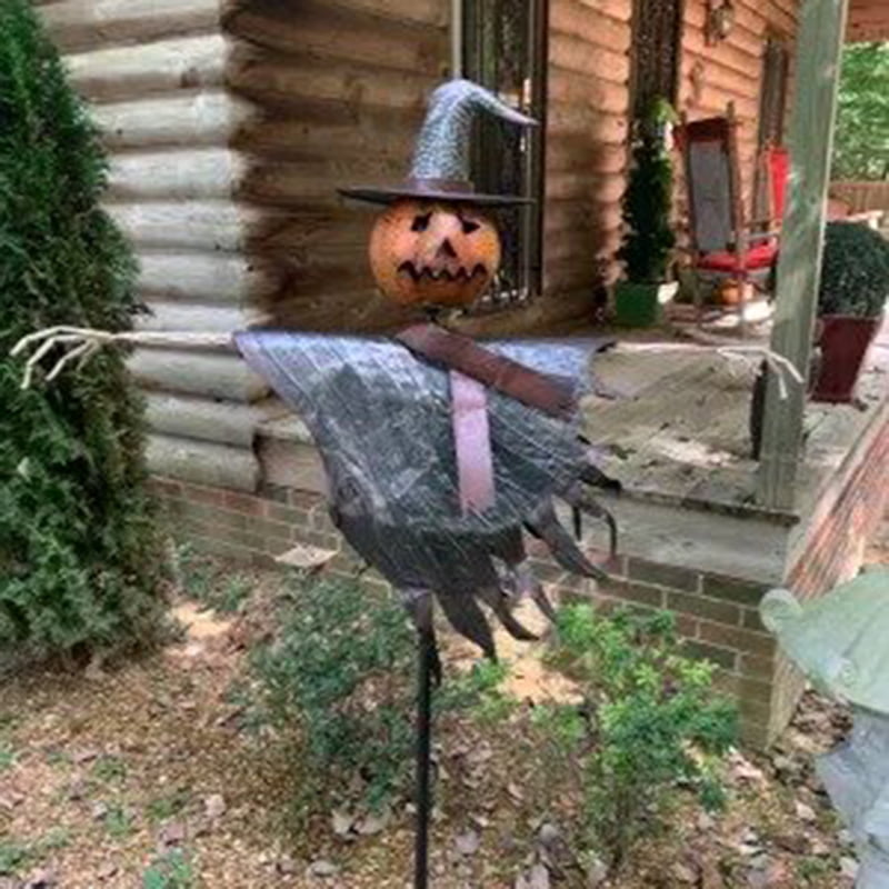 Suoha Halloween Scarecrow Jack O' Lantern Ground Stake Outdoor Indoor Decoration Halloween Decorative Props