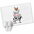 thumbnail image 2 of 2x3 Washable Entryway Rug, Farm Animals Non-Slip Area Rug for Front Door Kitchen Bathroom, Cow Pig Chickens Countryside White Background Indoor Floor Mat for Home Decor, 2 of 9