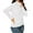 White, variant on MESSUEN Mock Neck Sweater Thermal Shirts for Women Winter Sweaters for Women Blouses Womens Sweaters Winter Sweater for Women Dress Blouses for Women Black L