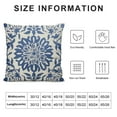 thumbnail image 5 of Nawypu Light Blue Ethnic Boho Pillow Covers Bohemian Carpet Style Vintage Flower Print Decorative Throw Pillows Outdoor Square Cushion Case Farmhouse Decor for Home Sofa Bed, 5 of 5