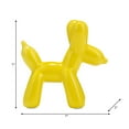 thumbnail image 4 of Contemporary Ceramic Balloon Dog Sculpture for Home Accent - Ornaments for Bathroom, Office, Room and Living Room Display Styling - Modern Figurine for Shelf or Coffee Table Decor - 7", Yellow, 4 of 12