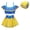 C, variant on Girls Two Piece Swimsuit Princess Cosplay Bathing Suit